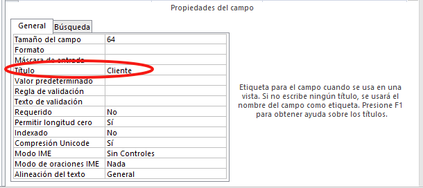 Resultado de imagen para que es un titulo en access